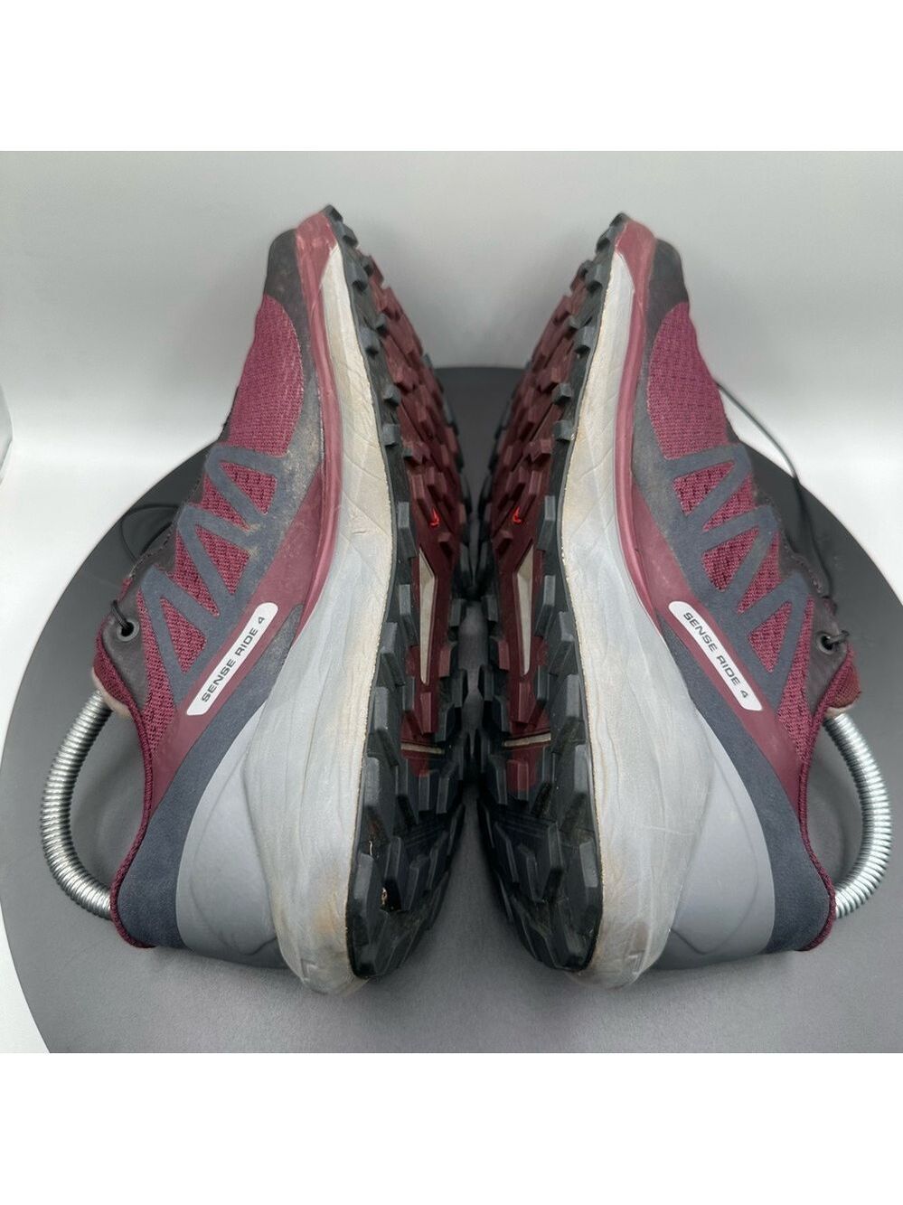 Salomon Sense Ride 4 Trail Running Shoe Sneaker Women Size 7 Wine - Picture 8 of 11